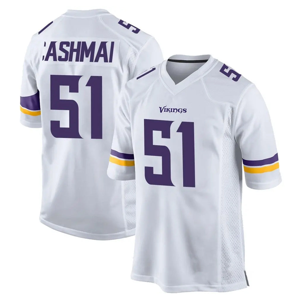 M.Vikings #51 Blake Cashman Player White Home Game Edoa Stitched Jerseys