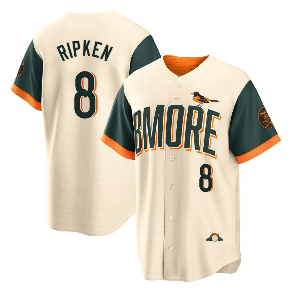 B.Orioles #8 Cal Ripken Player Cream 2026 City Connect Home Game Edoa Stitched Jerseys