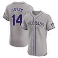 C.Rockies #14 Ezequiel Tovar Player Gray Limited Elite Home Edoa Stitched Jerseys