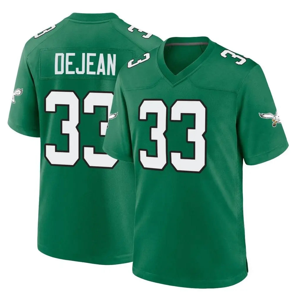 P.Eagles #33 Cooper DeJean Player Green Kelly Alternate Home Game Edoa Stitched Jerseys