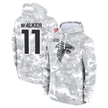 A.Falcons #11 Jalon Walker Player Arctic Camo Salute to Service Limited Hoodie Edoa Stitched Jerseys