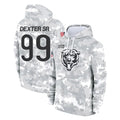 C.Bears #99 Gervon Dexter Sr. Player Arctic Camo Salute to Service Pullover Hoodies Limited Edoa Stitched Jerseys