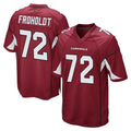 A.Cardinals #72 Hjalte Froholdt Player Cardinal Home Game Edoa Stitched Jerseys