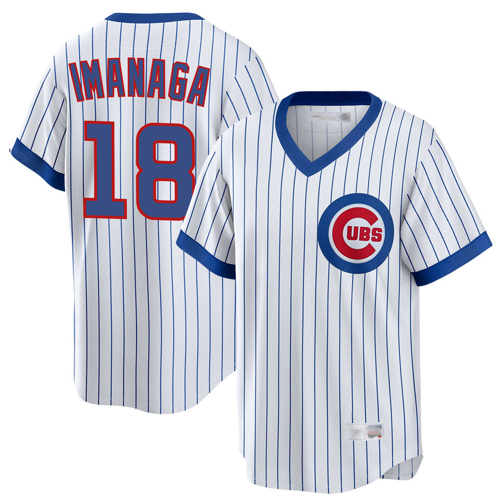 C.Cubs #18 Shota Imanaga Player White T-shirt Cooperstown Collection Limited Edoa Stitched Jerseys