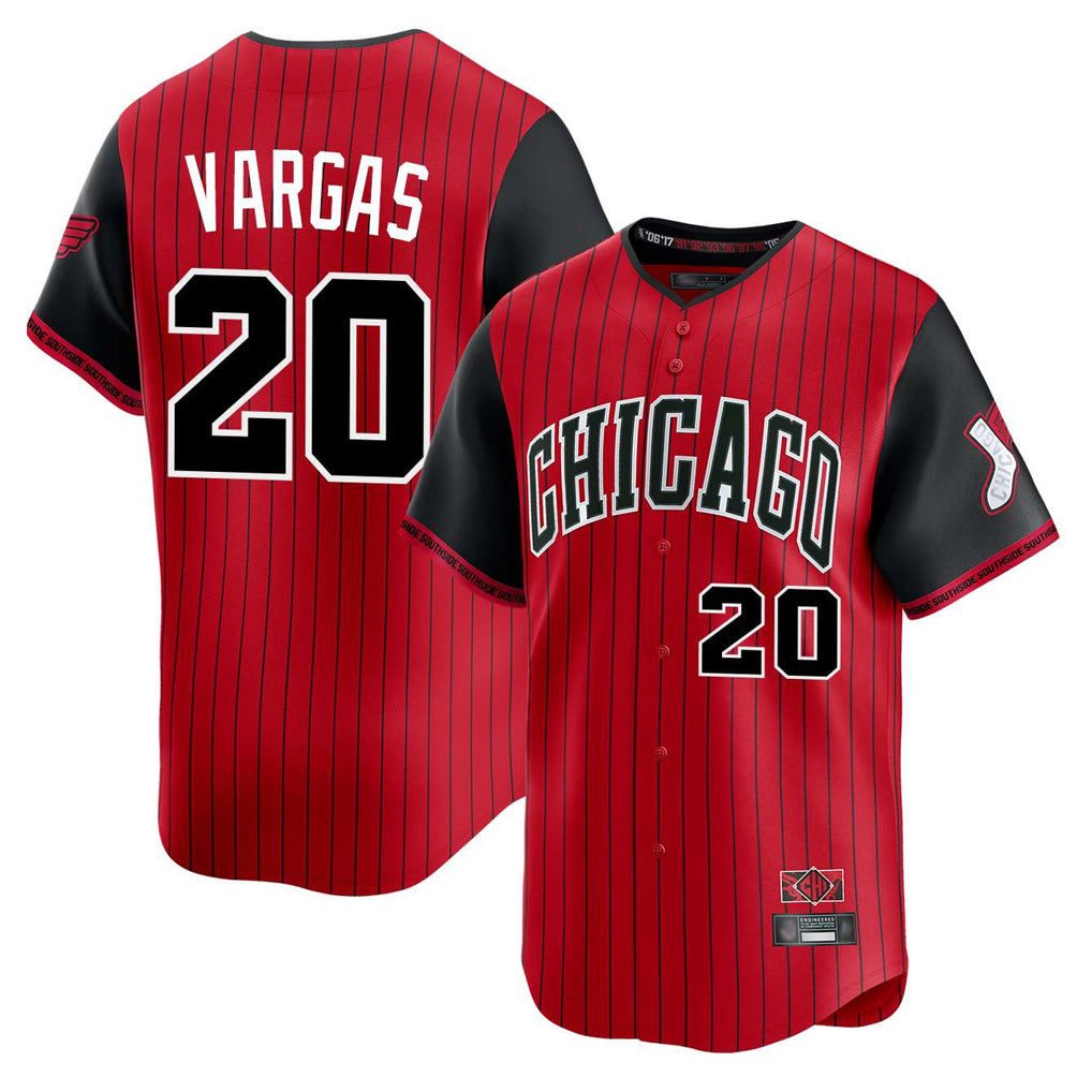 C.White Sox #20 Miguel Vargas Player Red City Connect Limited Home Edoa Stitched Jerseys