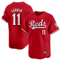 C.Reds #11 Barry Larkin Player Red Home Limited Edoa Stitched Jerseys