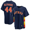 H.Astros #44 Yordan Alvarez Player Navy Home Game Edoa Stitched Jerseys