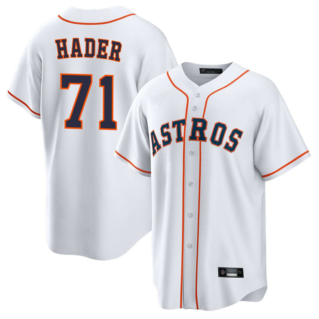 H.Astros #71 Josh Hader Player White Home Game Edoa Stitched Jerseys