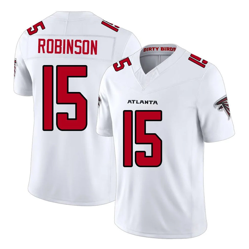 A.Falcons #15 Brian Robinson Player White Team Color Vapor F.U.S.E. Limited Edoa Stitched Jerseys