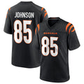 C.Bengals #85 Chad Johnson Player Black Home Game Edoa Stitched Jerseys