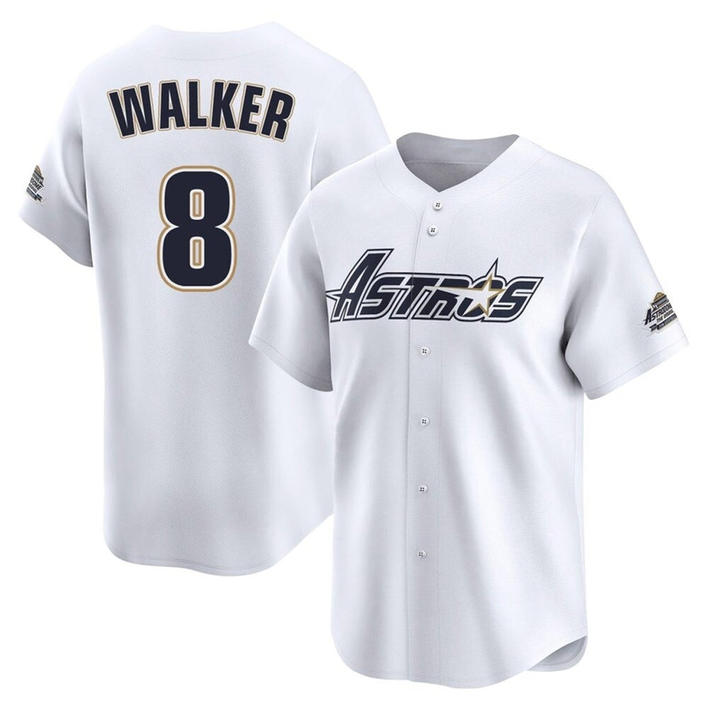 H.Astros #8 Christian Walker Player White Throwback Cooperstown Collection Limited Edoa Stitched Jerseys