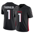 A.Falcons #1 Tua Tagovailoa Player Black Vapor F.U.S.E. Limited Home Game Edoa Stitched Jerseys