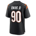 C.Bengals #90 Kris Jenkins Jr Player Black Home Game Edoa Stitched Jerseys