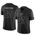 A.Falcons #63 Chris Lindstrom Player Black RFLCTV Limited Edoa Stitched Jerseys