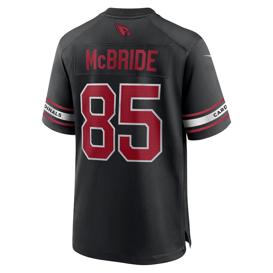A.Cardinals #85 Trey McBride Player Black Alternate Game Edoa Stitched Jerseys