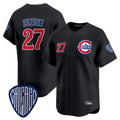 C.Cubs #27 Seiya Suzuki Player Black Vapor Premier Limited Home Edoa Stitched Jerseys