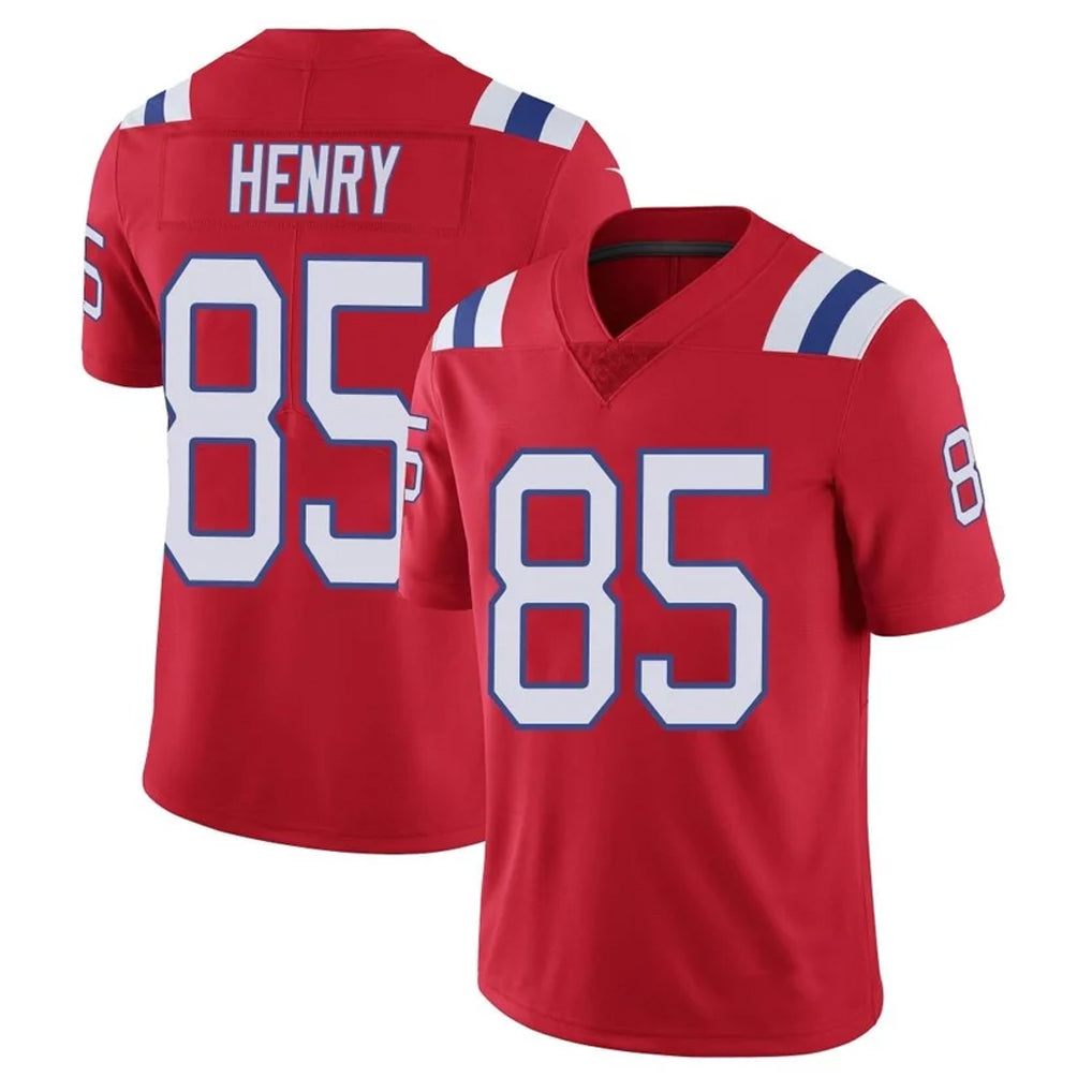NE.Patriots #85 Hunter Henry Player Red Vapor Untouchable Home Game Edoa Stitched Jerseys