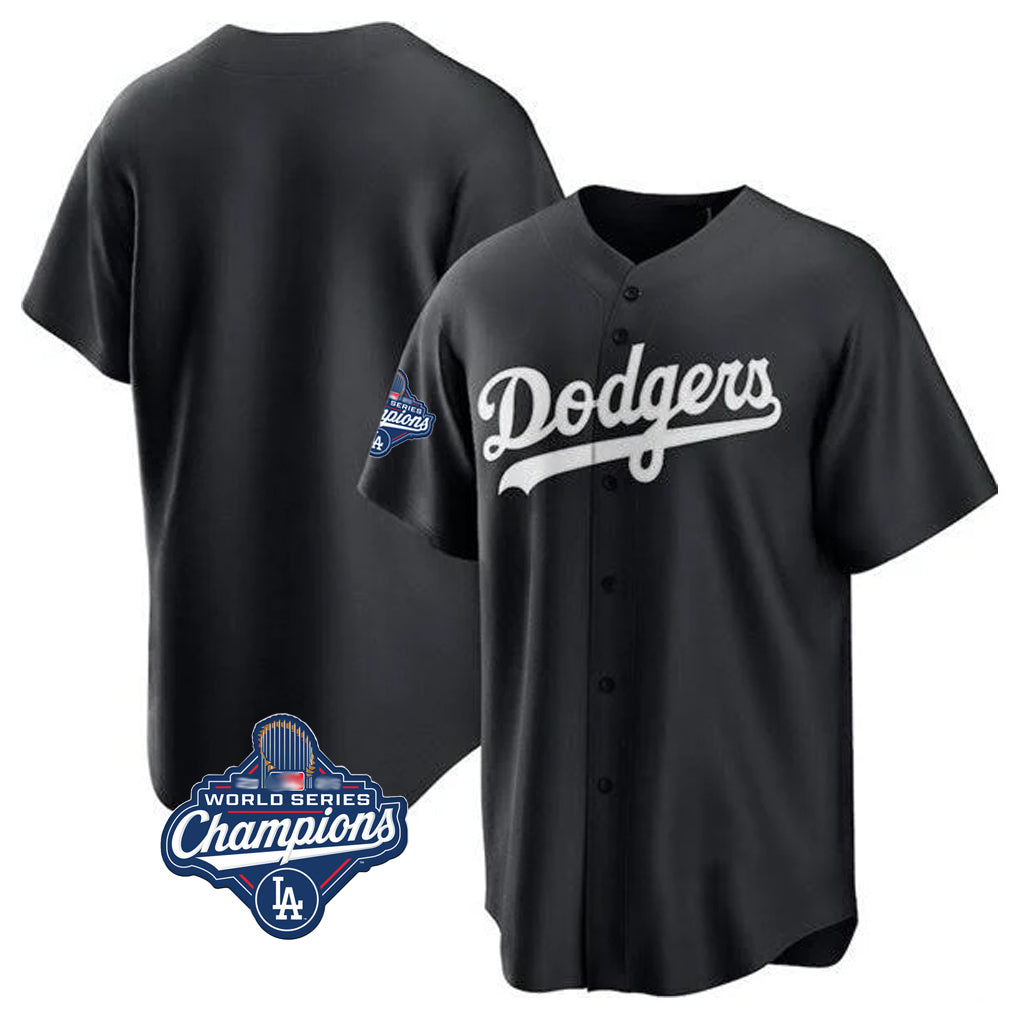 LA.Dodgers ## Dodgers Blank Player Black Pitch Fashion World Series Meet T-shirt Edoa Stitched Jerseys