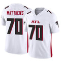 A.Falcons #70 Jake Matthews Player White Vapor F.U.S.E. Limited Edoa Stitched Jerseys