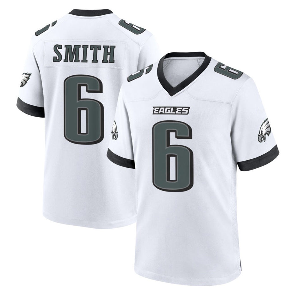 P.Eagles #6 DeVonta Smith Player White Game Home Edoa Stitched Jerseys