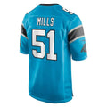 C.Panthers #51 Sam Mills Player Blue Game Edoa Stitched Jerseys