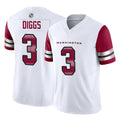 W.Commanders #3 Stefon Diggs Player White Vapor F.U.S.E. Limited Home Game Edoa Stitched Jerseys