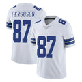 D.Cowboys #87 Jake Ferguson Player White Vapor Untouchable Limited Home Game Edoa Stitched Jerseys