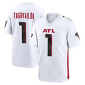 A.Falcons #1 Tua Tagovailoa Player White Home Game Edoa Stitched Jerseys