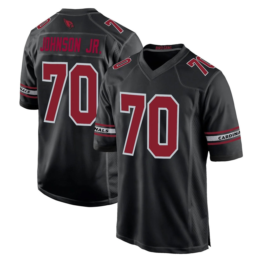 A.Cardinals #70 Paris Johnson Jr. Player Black Fashion Home Game Edoa Stitched Jerseys