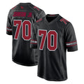 A.Cardinals #70 Paris Johnson Jr. Player Black Fashion Home Game Edoa Stitched Jerseys