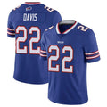 B.Bills #22 Ray Davis Player Royal Vapor Limited Edoa Stitched Jerseys