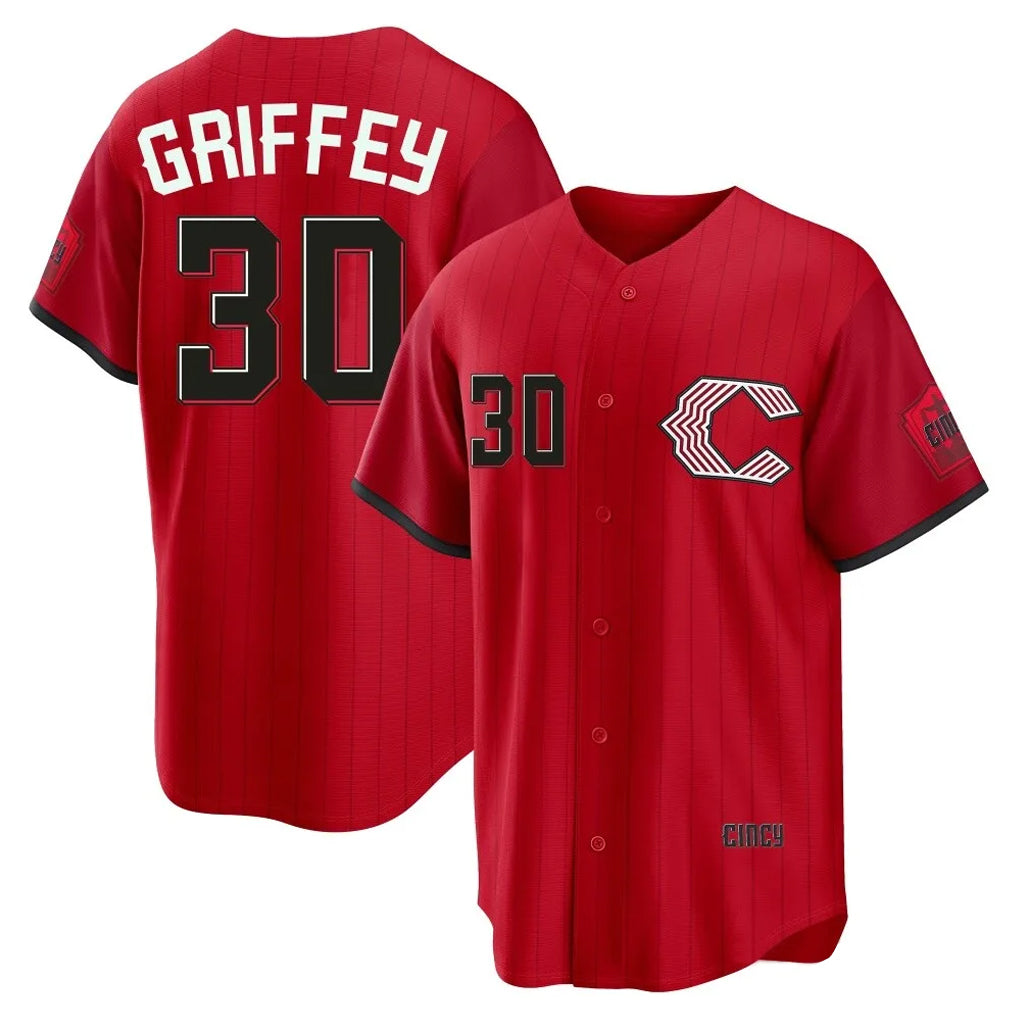C.Reds #30 Ken Griffey Player Red 2026 City Connect Home Game Edoa Stitched Jerseys