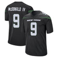 NY.Jets #9 Will McDonald IV Player Stealth Black Home Game Edoa Stitched Jerseys