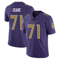 B.Ravens #71 Olaivavega Ioane Player Purple Color Vapor Untouchable Home Game Edoa Stitched Jerseys