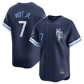 KC.Royals #7 Bobby Witt Jr. Player Navy City Connect Limited Home Edoa Stitched Jerseys