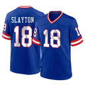 NY.Giants #18 Darius Slayton Player Royal Classic Home Game Edoa Stitched Jerseys