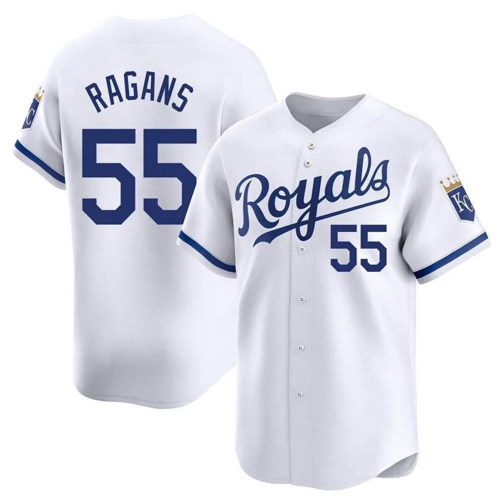 KC.Royals #55 Cole Ragans Player White Alt Limited Home Edoa Stitched Jerseys