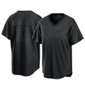 Athletics #13 Luis Barrera Player Black Pitch Fashion T-shirt Home Game Edoa Stitched Jerseys