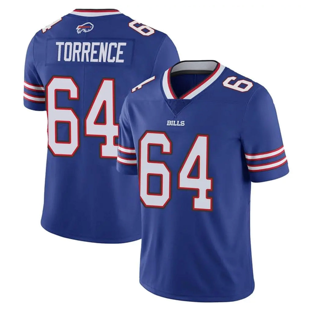B.Bills #64 O'Cyrus Torrence Player Royal Vapor Untouchable Limited Edoa Stitched Jerseys