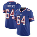 B.Bills #64 O'Cyrus Torrence Player Royal Vapor Untouchable Limited Edoa Stitched Jerseys