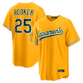 Athletics #25 Brent Rooker Player Gold Home Game Edoa Stitched Jerseys