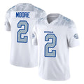 B.Bills #2 DJ Moore Player White Rivalries Collection Limited Game Edoa Stitched Jerseys