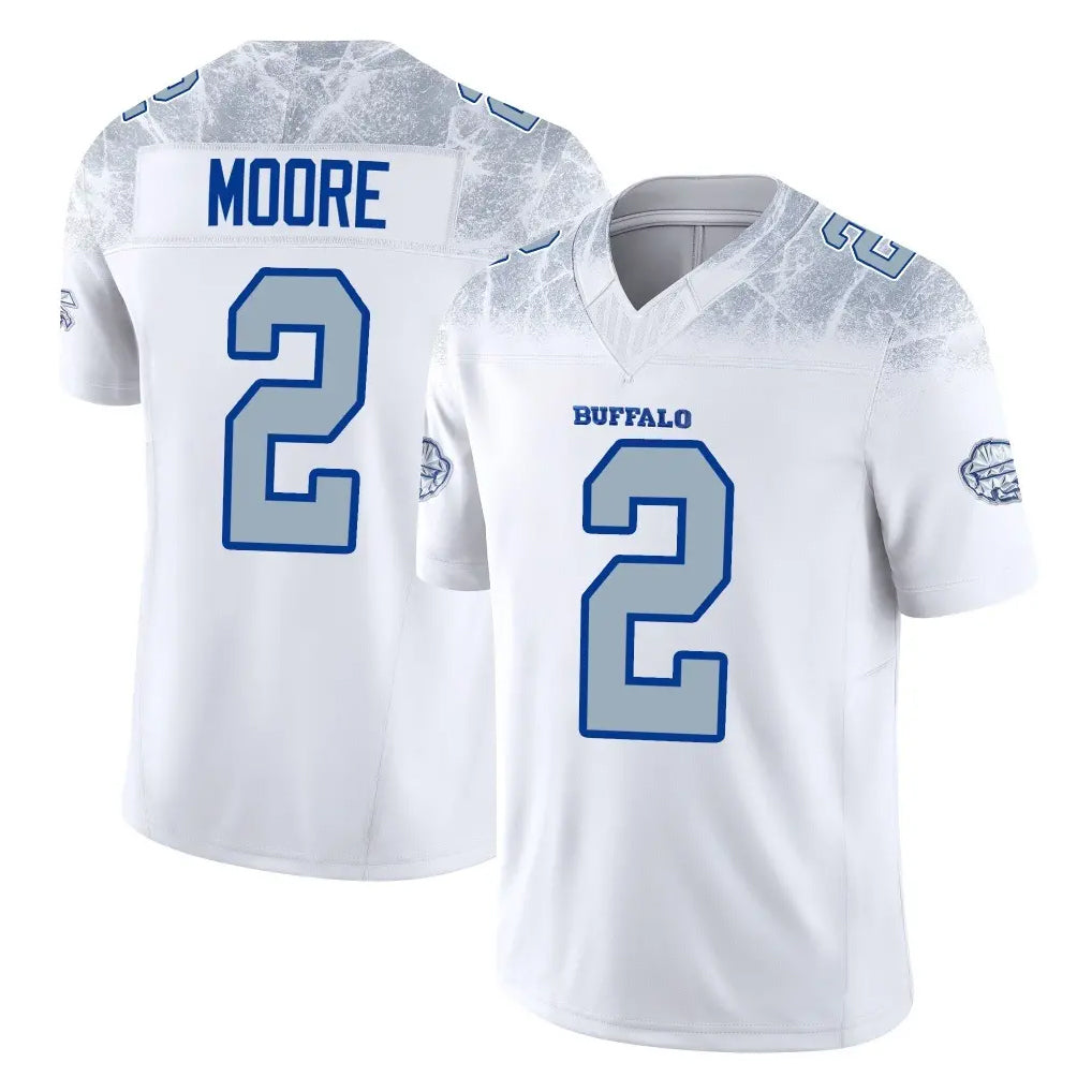 B.Bills #2 DJ Moore Player White Rivalries Collection Limited Game Edoa Stitched Jerseys