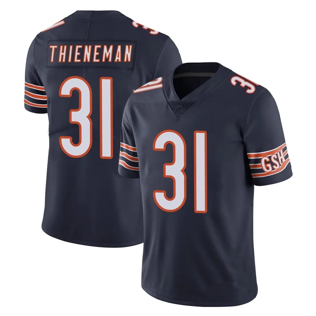 C.Bears #31 Dillon Thieneman Player Navy Vapor Untouchable Limited Home Game Edoa Stitched Jerseys