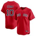 B.Red Sox #10 Trevor Story Player Red Limited Home Game Edoa Stitched Jerseys
