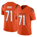 C.Bengals #71 Amarius Mims Player Orange Vapor F.U.S.E. Limited Home Game Edoa Stitched Jerseys