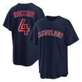 C.Guardians #4 Brayan Rocchio Player Navy Game Home Edoa Stitched Jerseys