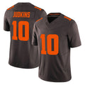 C.Browns #10 Quinshon Judkins Player Brown Limited Vapor F.U.S.E. Alternate Game Edoa Stitched Jerseys