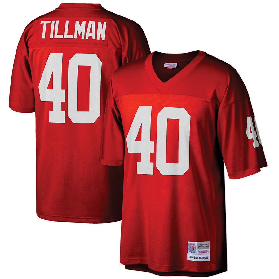 A.Cardinals #40 Pat Tillman Player Mitchell & Ness Cardinal Legacy Replica Edoa Stitched Jerseys