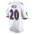 B.Ravens #20 Ed Reed Player White Alternate Game Home Edoa Stitched Jerseys